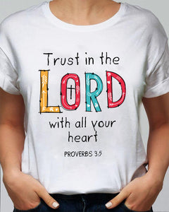 Jesus - Trust in the Lord with all your heart - Apparel