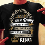Crown of thorn, Jesus comes back as a king - Jesus Apparel