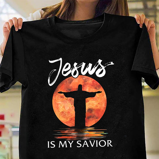 Full moon night, God painting, Jesus is my savior - Jesus Apparel