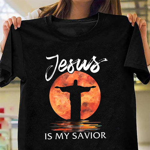 Full moon night, God painting, Jesus is my savior - Jesus Apparel