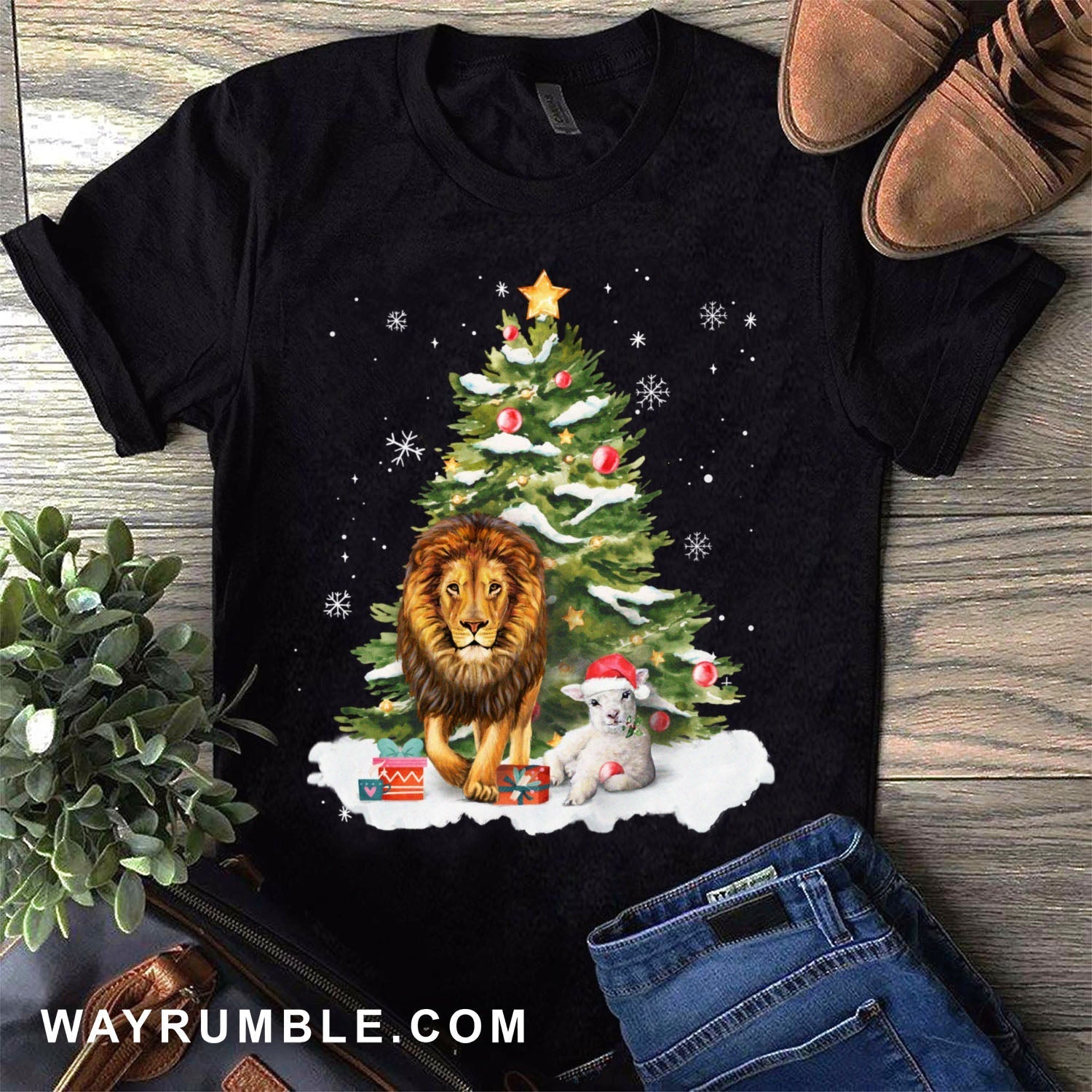 Christmas Tree, Lion of Judah an Lamb of God - Jesus, Christmas Apparel