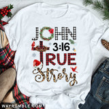 John 3:16, True story - Jesus, Cardinal, Christmas Apparel