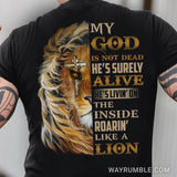 Lion of Judah, My God is not dead - Jesus Back-printed Apparel