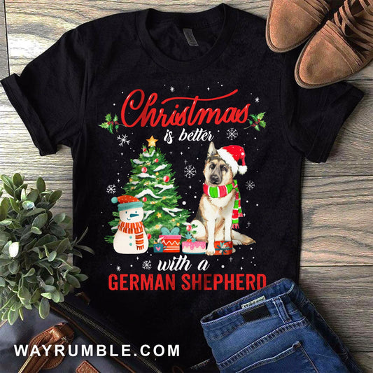 Christmas tree, Christmas is better with a German Shepherd - Jesus Apparel