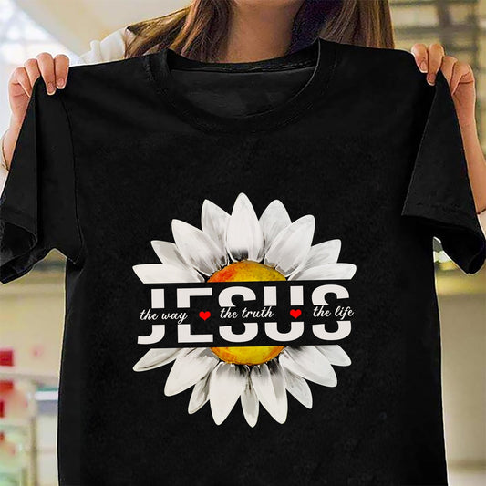 Big daisy symbol, The way, the truth, the life - Jesus Apparel