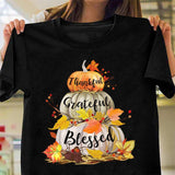 Pumpkin - Thankful Grateful Blessed - Jesus Apparel