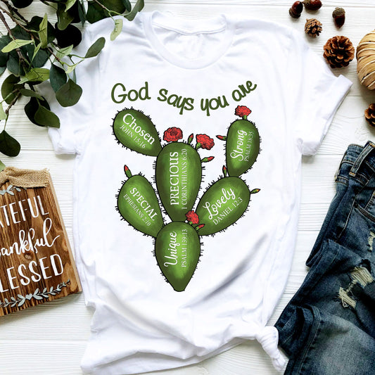 Cactus - God says you are - Jesus Apparel