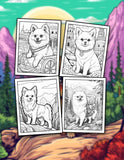 Journey of Pomeranian 30 Pages Printable Coloring Book