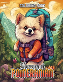 Journey of Pomeranian 30 Pages Printable Coloring Book