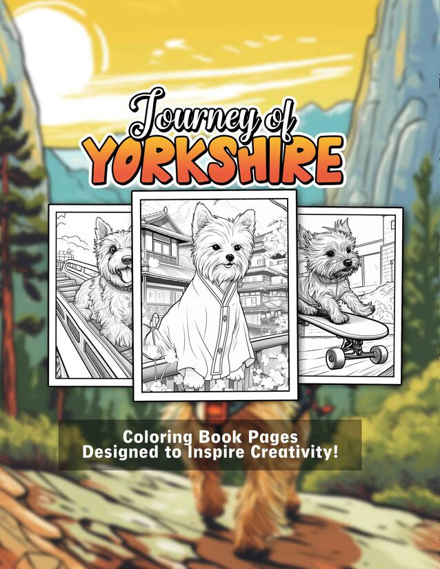 Journey of Yorkshire 30 Pages Printable Coloring Book