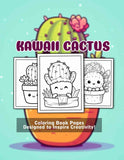 Kawaii Cactus 30 Pages Printable Coloring Book