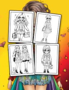 Every Fashion Kid 30 Pages Printable Coloring Book