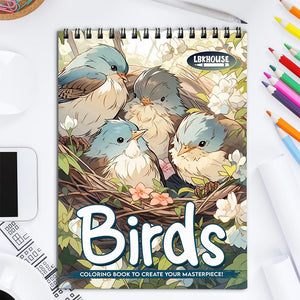 LBKHOUSE Birds Coloring Book for Adult