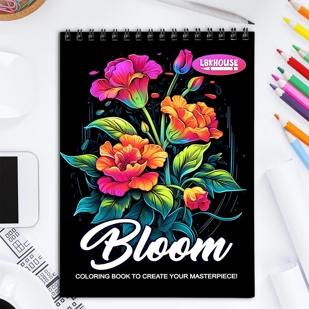 LBKHOUSE Bloom Coloring Book for Adult