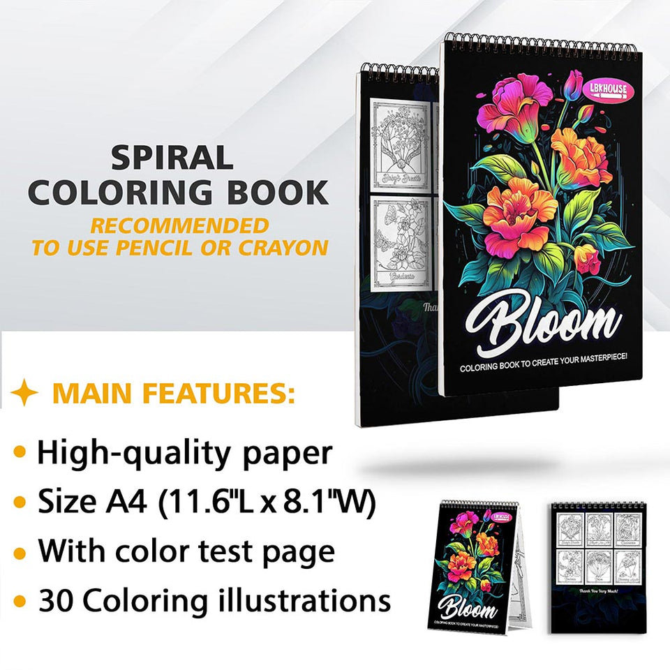 LBKHOUSE Bloom Coloring Sheets for Adult