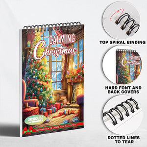 LBKHOUSE Calming Christmas Coloring Pages for Adult