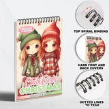 LBKHOUSE Chibi Girls Christmas Coloring Pages for Adult