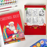 LBKHOUSE Christmas Adult Spiral Coloring Book for Adult