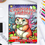 LBKHOUSE Christmas Animals Coloring Book for Adult