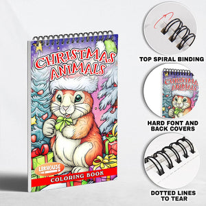 LBKHOUSE Christmas Animals Coloring Pages for Adult