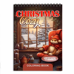 LBKHOUSE Christmas Cozy Coloring Book for Adult