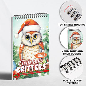 LBKHOUSE Christmas Critters Coloring Pages for Adult