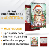 LBKHOUSE Christmas Critters Coloring Sheets for Adult