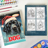 LBKHOUSE Christmas Dog Spiral Coloring Book for Adult