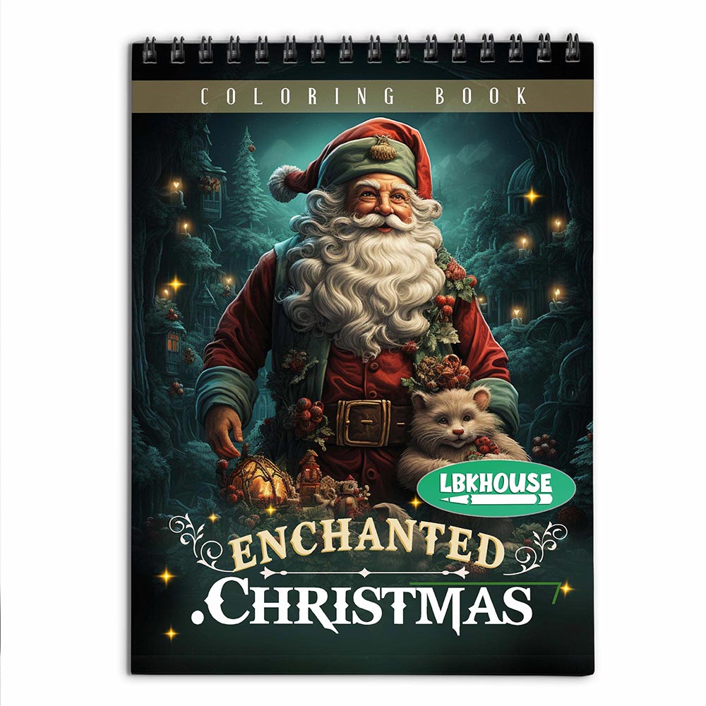 LBKHOUSE Christmas Enchanted Coloring Book for Adult