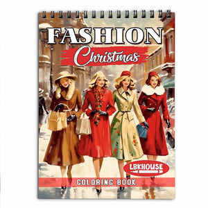 LBKHOUSE Christmas Fashion Coloring Book for Adult