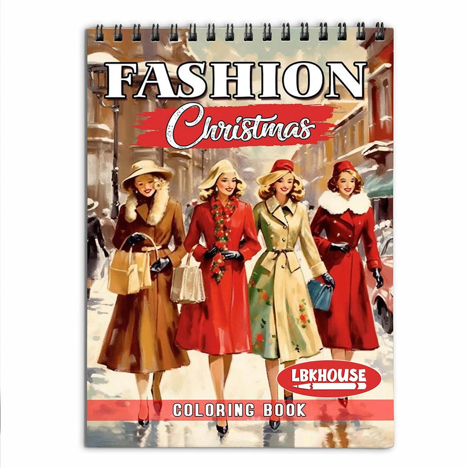 LBKHOUSE Christmas Fashion Coloring Book for Adult