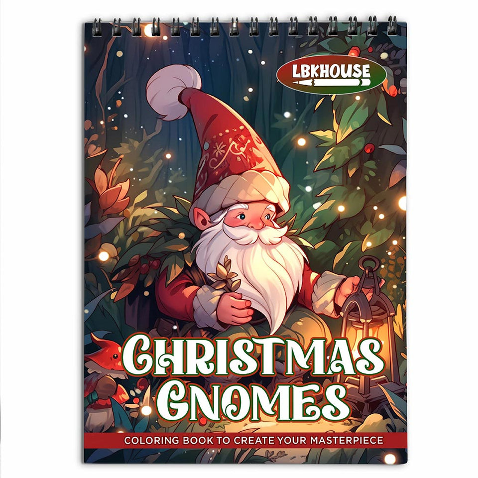 LBKHOUSE Christmas Gnomes Coloring Book for Adult