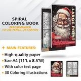 LBKHOUSE Christmas Large Print Coloring Sheets for Adult