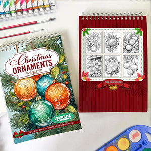 LBKHOUSE Christmas Ornaments Spiral Coloring Book for Adult