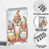 LBKHOUSE Christmas Owls Coloring Pages for Adult