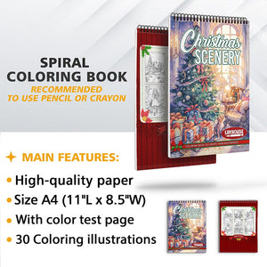 LBKHOUSE Christmas Scenery Coloring Sheets for Adult