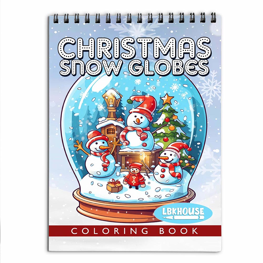 LBKHOUSE Christmas Snow Globes Coloring Book for Adult