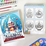 LBKHOUSE Christmas Snow Globes Spiral Coloring Book for Adult