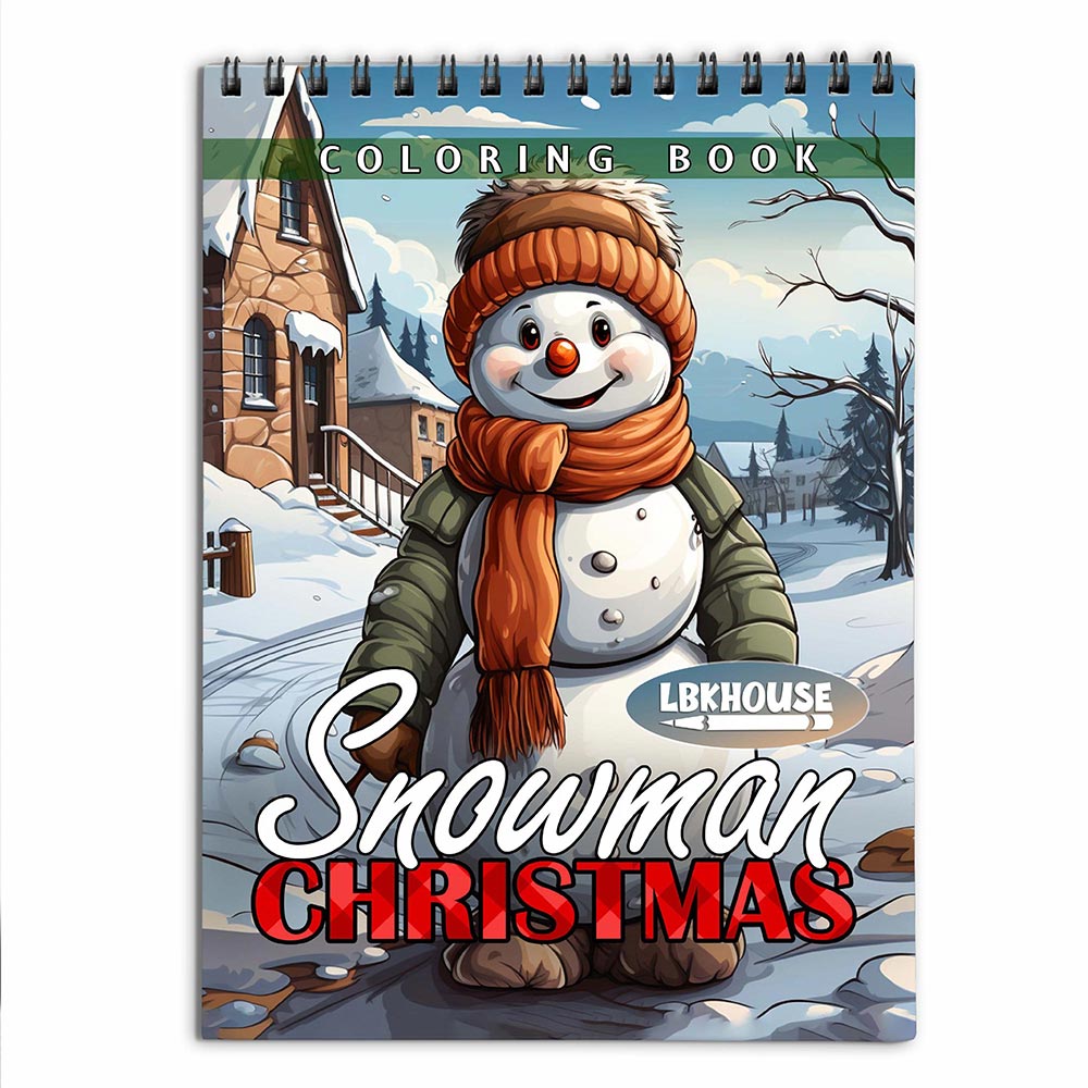 LBKHOUSE Christmas Snowman Coloring Book for Adult