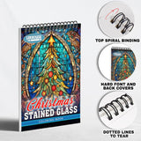 LBKHOUSE Christmas Stained Glass Coloring Pages for Adult
