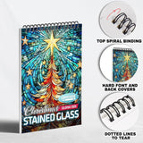 LBKHOUSE Christmas Stained Glass Coloring Pages for Adult