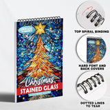 LBKHOUSE Christmas Stained Glass Coloring Pages for Adult