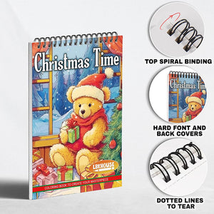 LBKHOUSE Christmas Time Coloring Pages For Adults