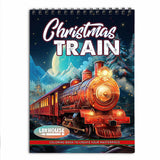 LBKHOUSE Christmas Train Coloring Book for Adults