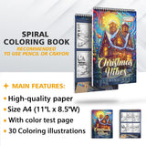 LBKHOUSE Christmas Vibes Coloring Sheets For Adults
