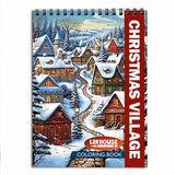 LBKHOUSE Christmas Village Coloring Book For Adults