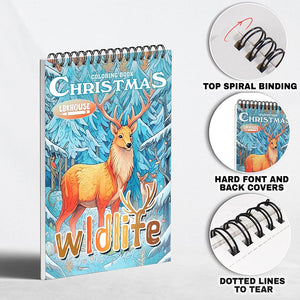 LBKHOUSE Christmas Wild Life Coloring Pages For Adults