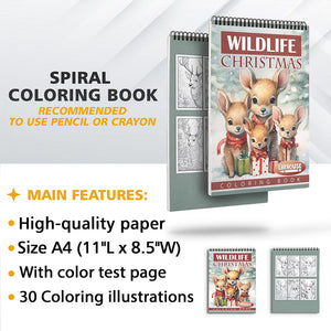 LBKHOUSE Christmas Wild Life Coloring Sheets For Adults