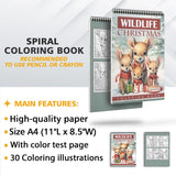 LBKHOUSE Christmas Wild Life Coloring Sheets For Adults