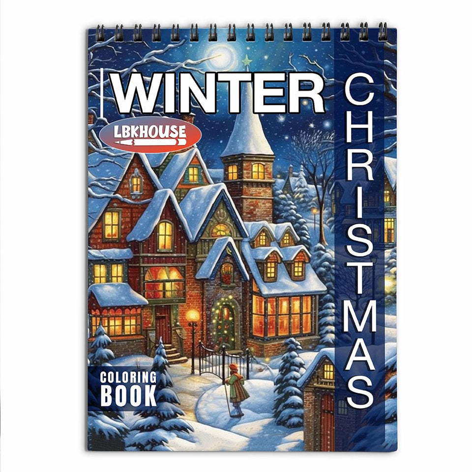 LBKHOUSE Christmas Winter Coloring Book For Adults